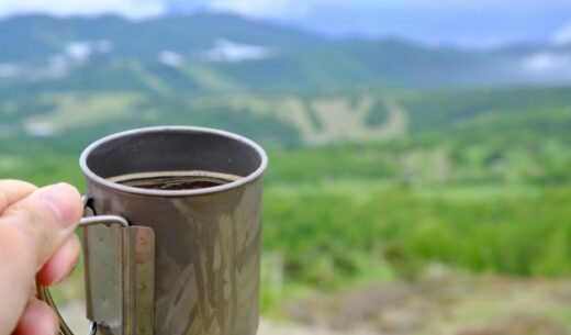 山頂で飲むコーヒー